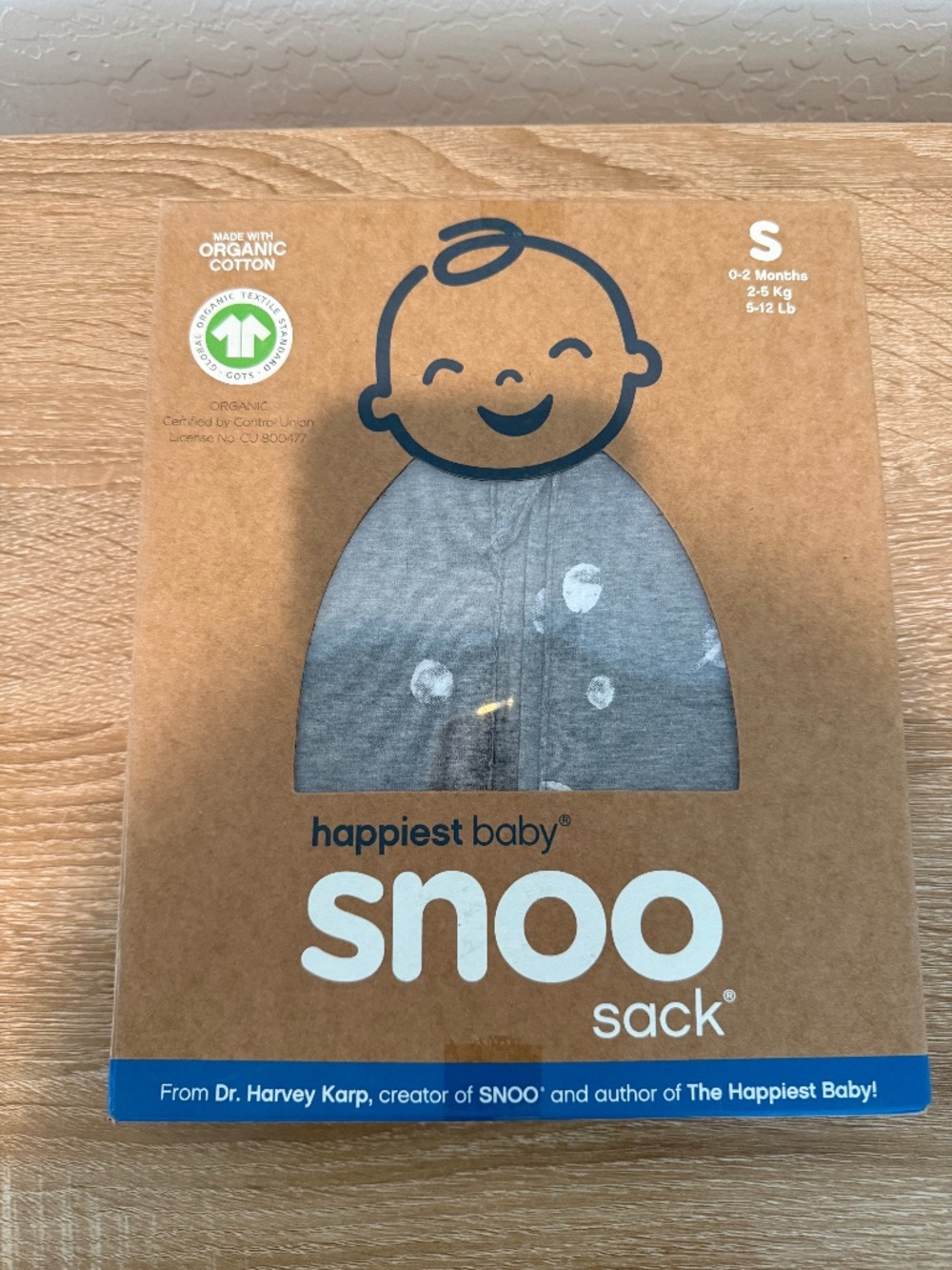 Happiest Baby SNOO Sleep Sack Organic Bundle Swaddle Wrap S 0-2 mo